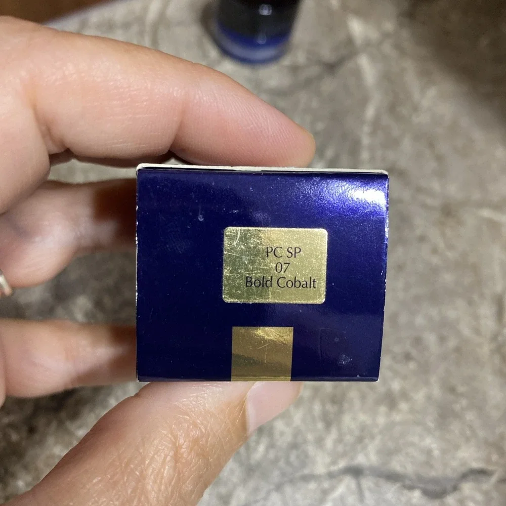 Estee Lauder Pure Color Stay On Eye Shadow Paint 07 Bold Cobalt .17oz New Boxed